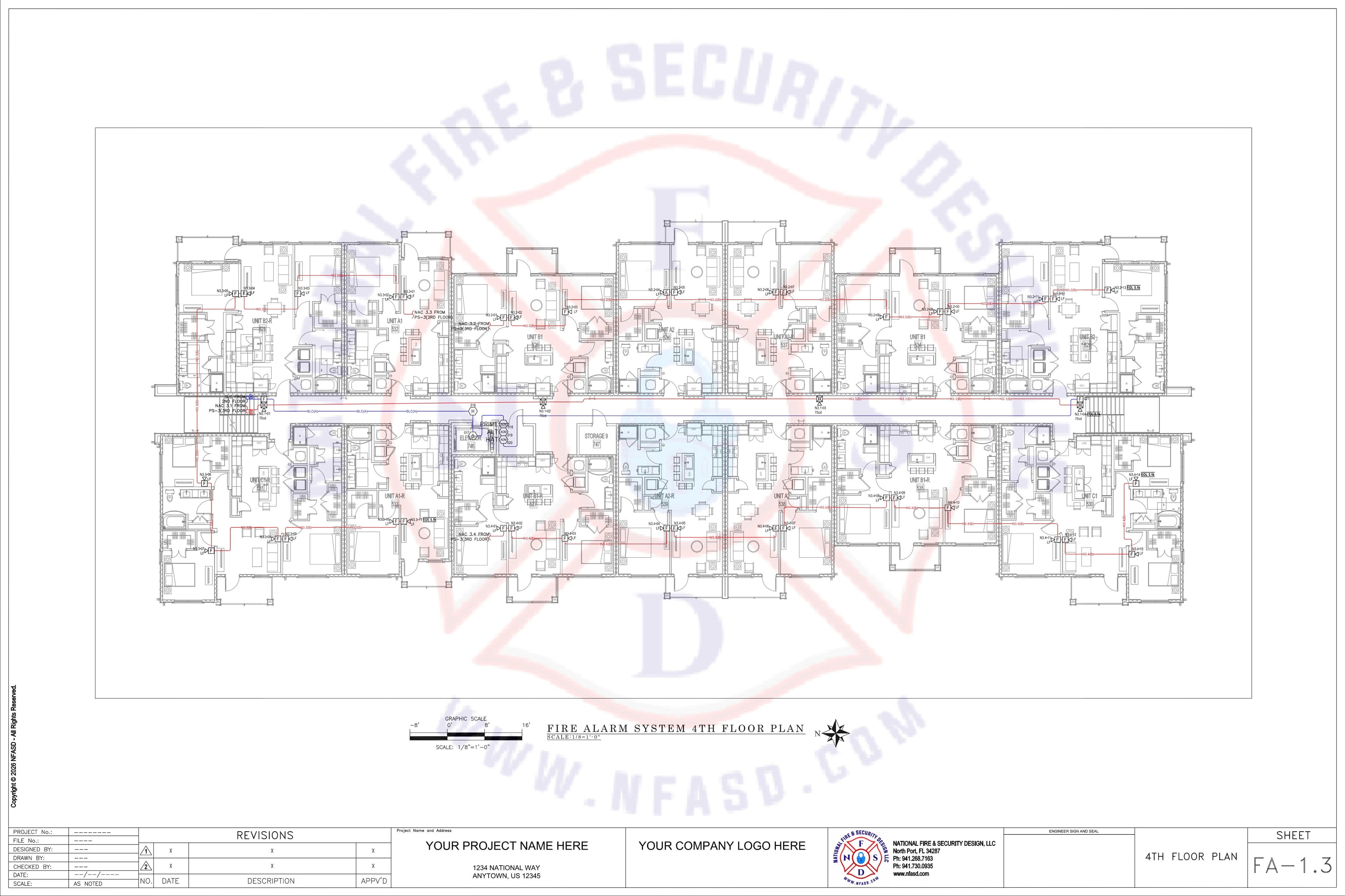 FA-1.3 — 4th Floor Plan