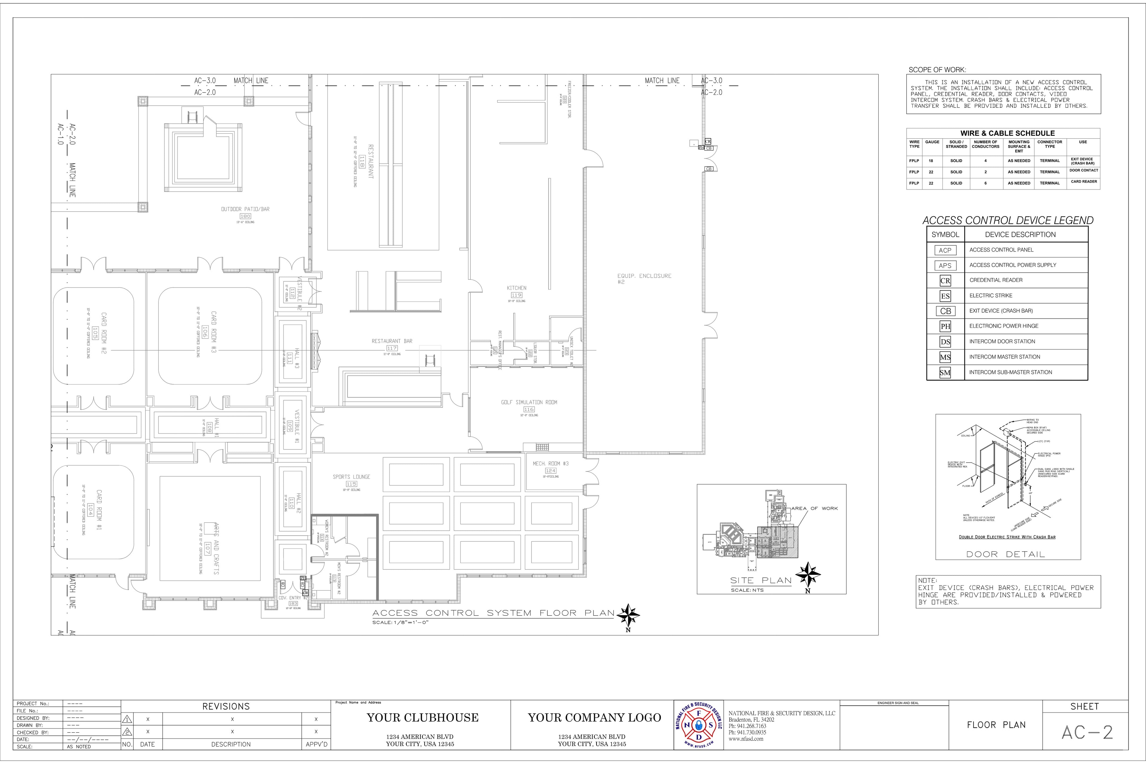 AC-2 — Floor Plan (Restaurant & Bar Area)